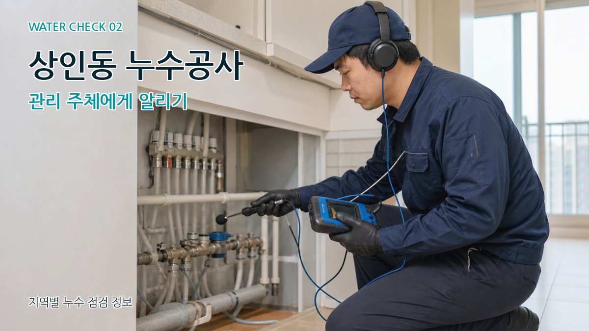 상인동 화장실누수 누수탐지 이미지