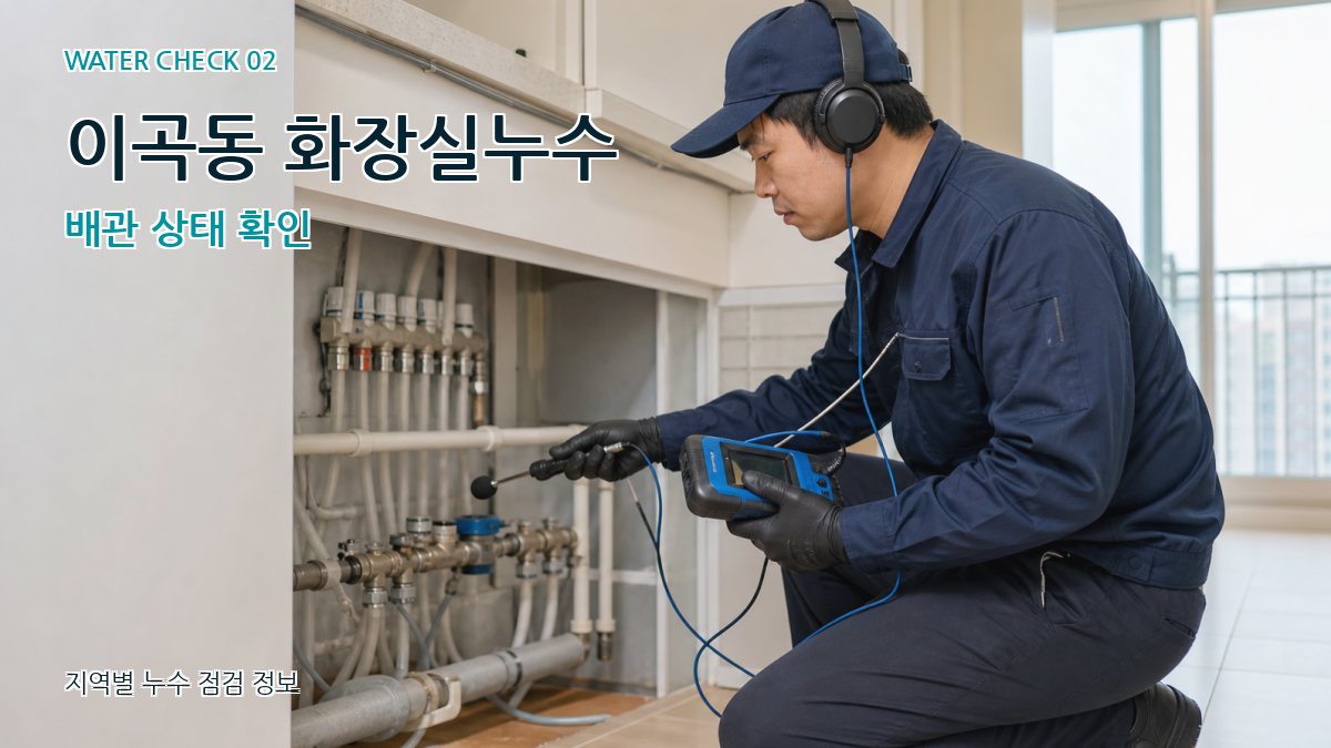이곡동 화장실누수 누수탐지 이미지