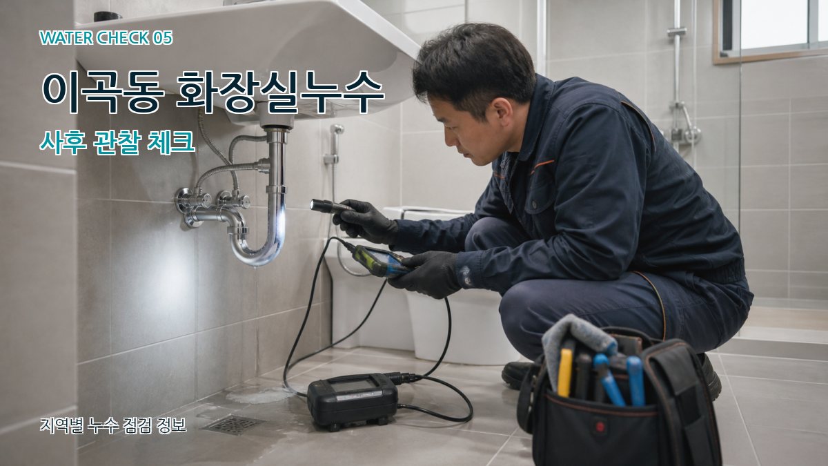 이곡동 누수공사 누수탐지 이미지