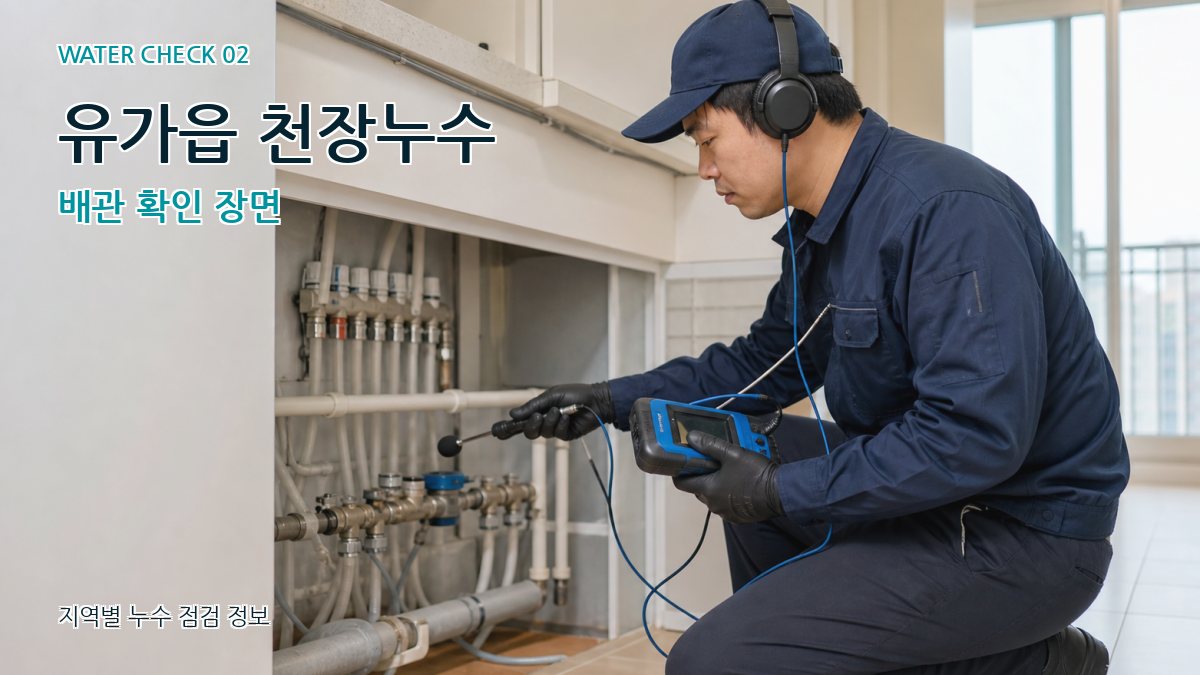 유가읍 화장실누수 누수탐지 이미지