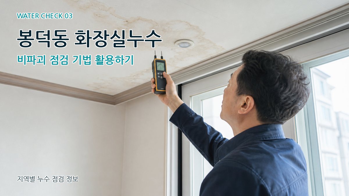 봉덕동 화장실누수 비파괴 점검 기법 활용하기