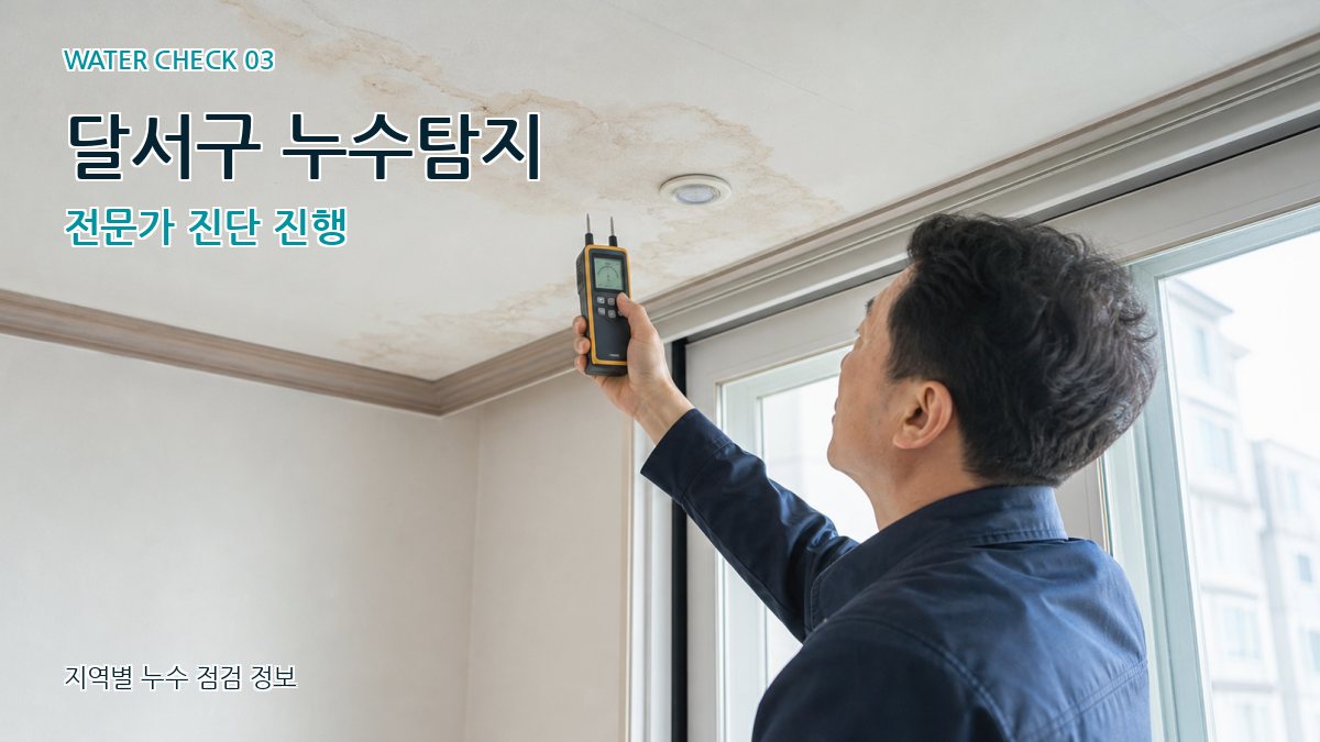 달서구 천장누수 누수탐지 이미지