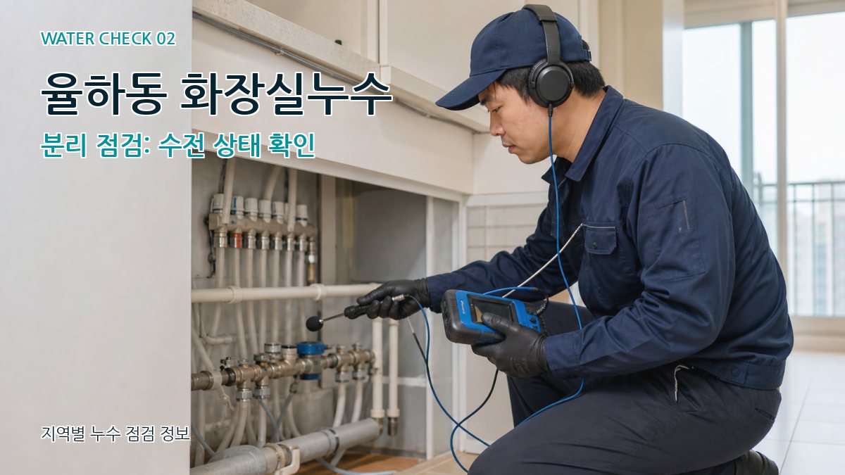 율하동 화장실누수 분리 점검: 수전 상태 확인