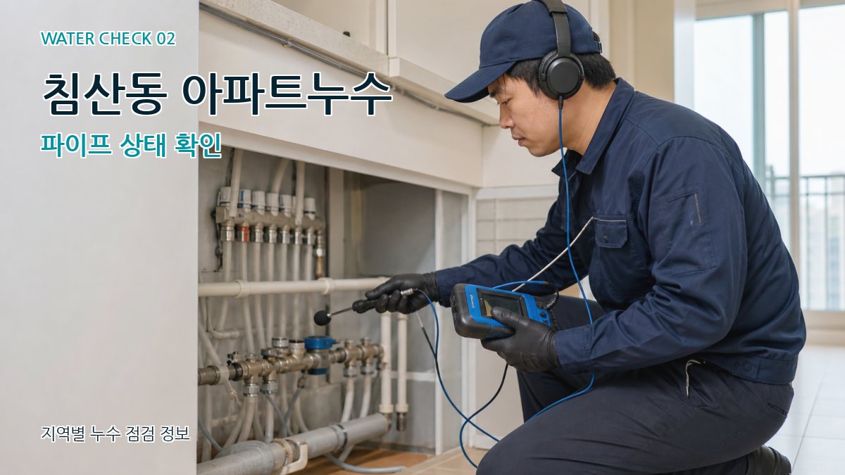 침산동 아파트누수 파이프 상태 확인