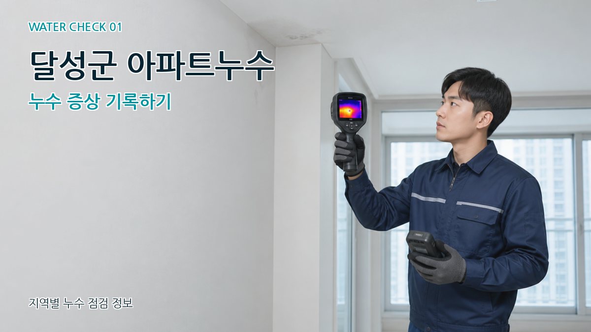 달성군 아파트누수 누수탐지 이미지