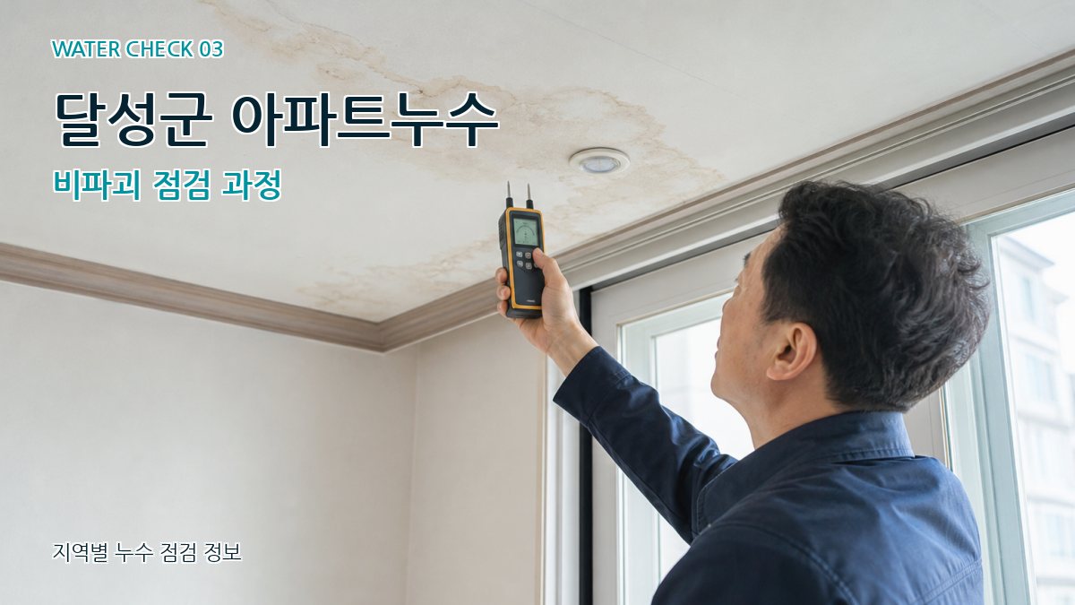 달성군 천장누수 누수탐지 이미지