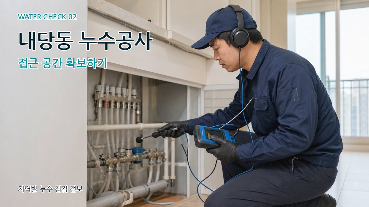 내당동 화장실누수 누수탐지 이미지