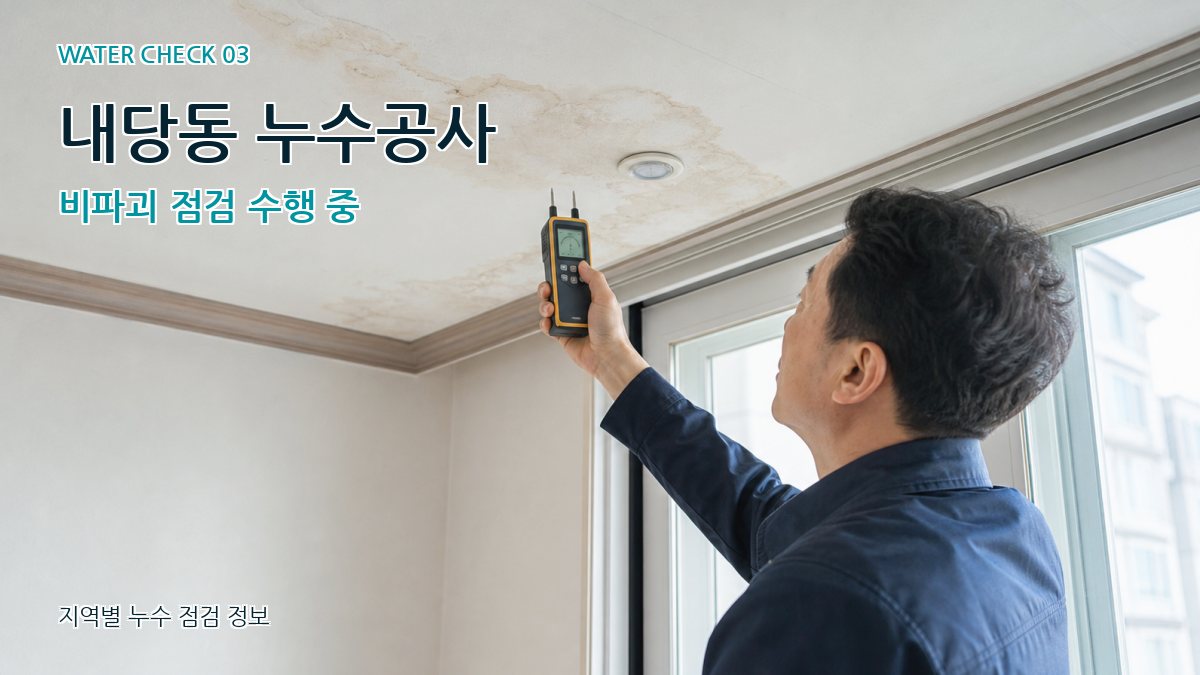 내당동 천장누수 누수탐지 이미지