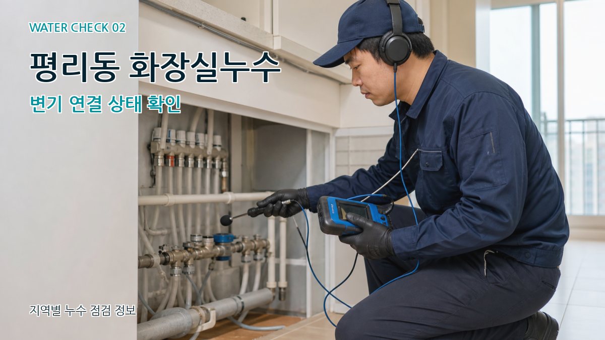 평리동 화장실누수 누수탐지 이미지