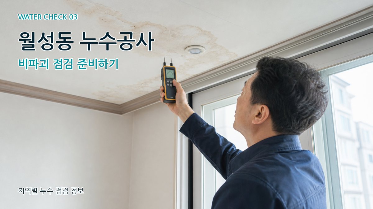 월성동 천장누수 누수탐지 이미지