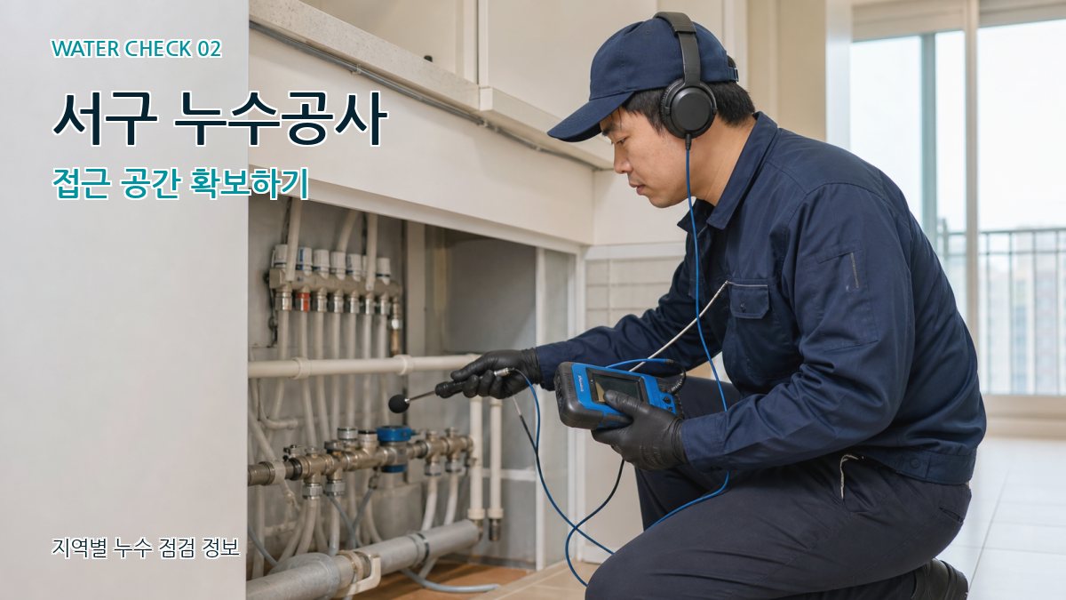 서구 화장실누수 누수탐지 이미지