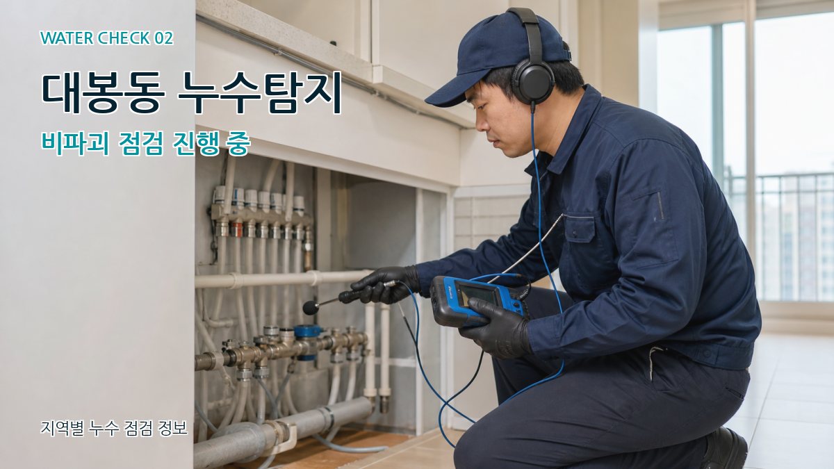 대봉동 화장실누수 누수탐지 이미지