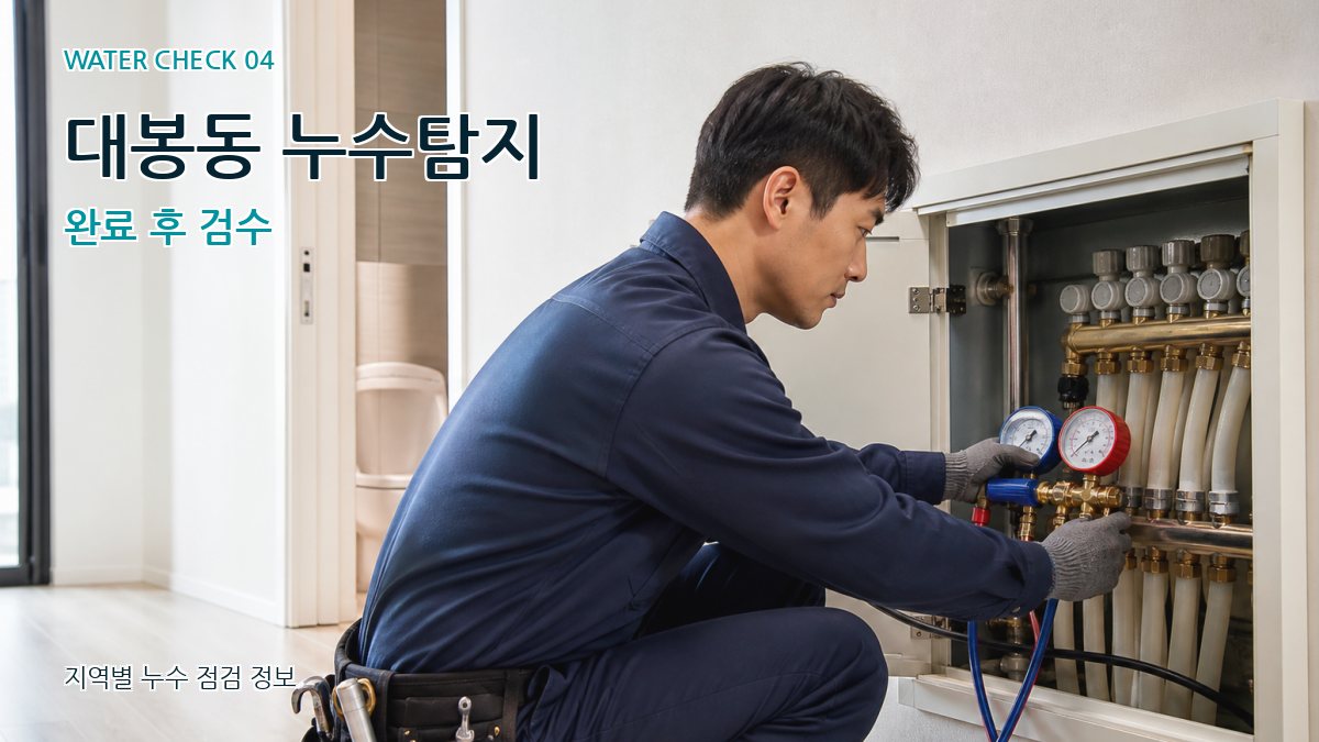 대봉동 누수탐지 누수탐지 이미지