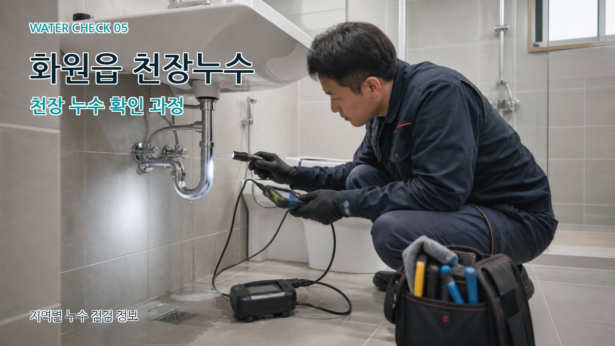 화원읍 누수공사 누수탐지 이미지