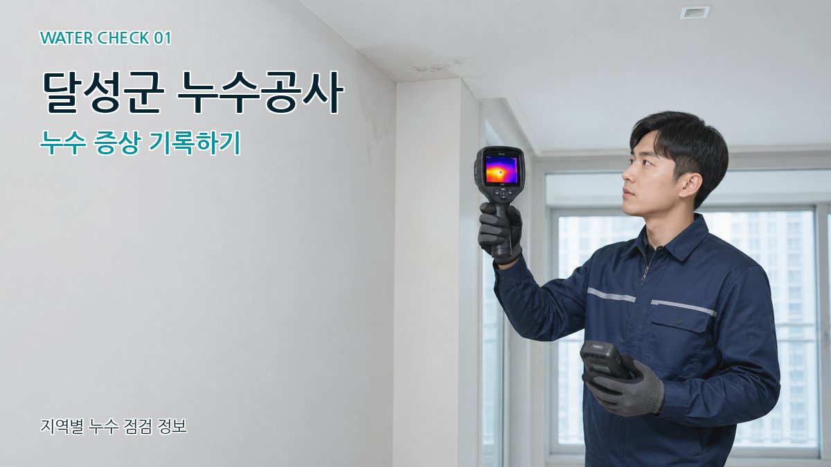 달성군 아파트누수 누수탐지 이미지