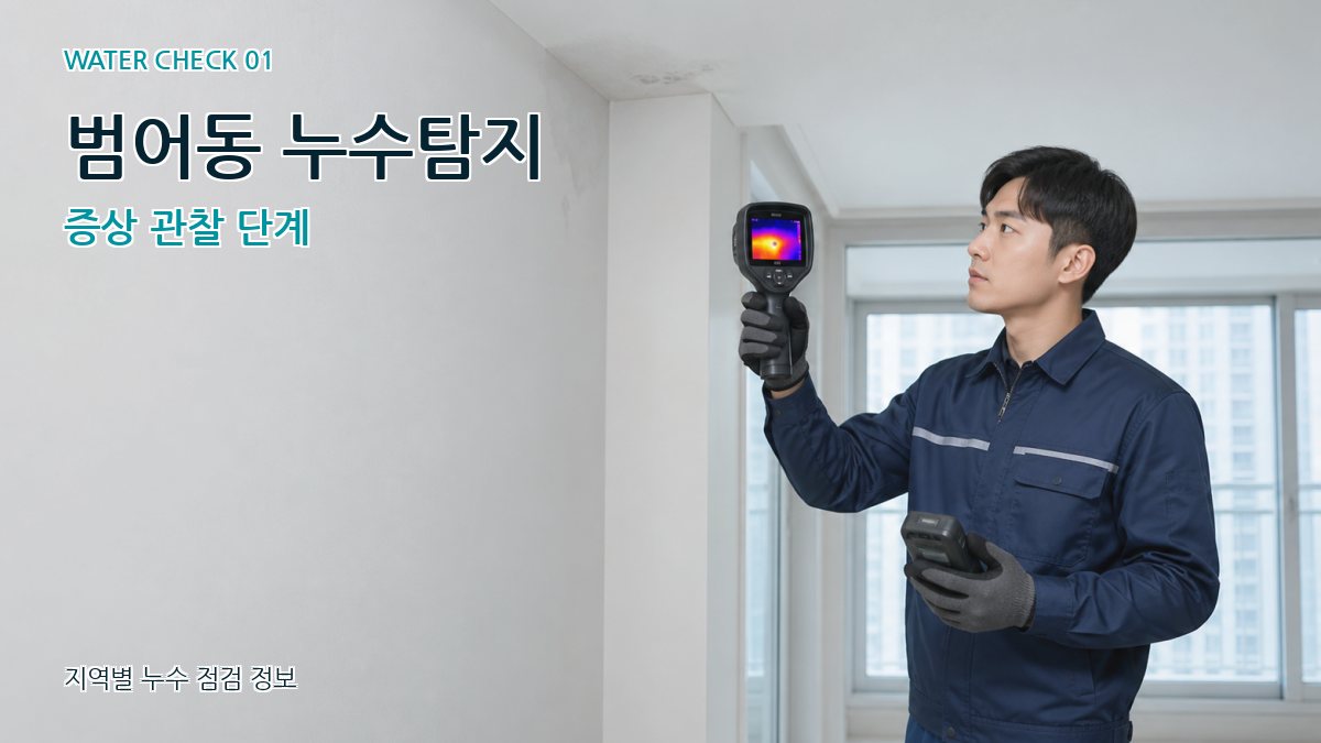 범어동 아파트누수 누수탐지 이미지