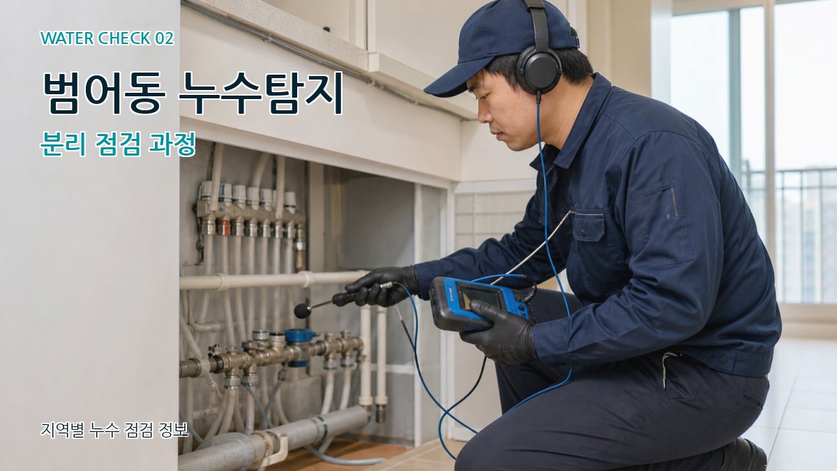 범어동 화장실누수 누수탐지 이미지