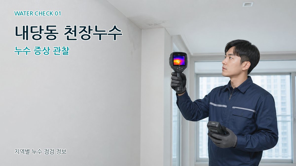 내당동 아파트누수 누수탐지 이미지