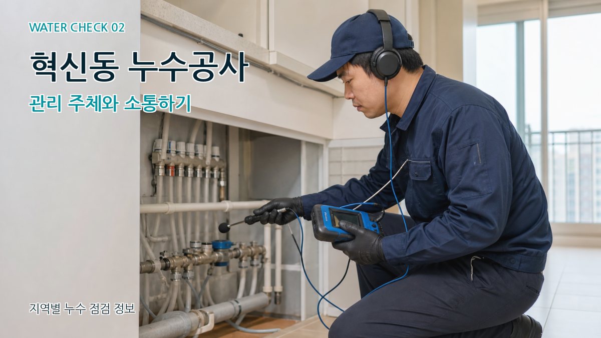 혁신동 화장실누수 누수탐지 이미지