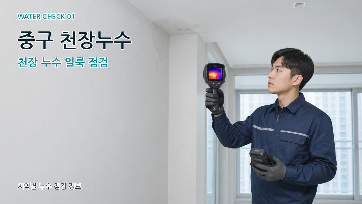 중구 아파트누수 누수탐지 이미지