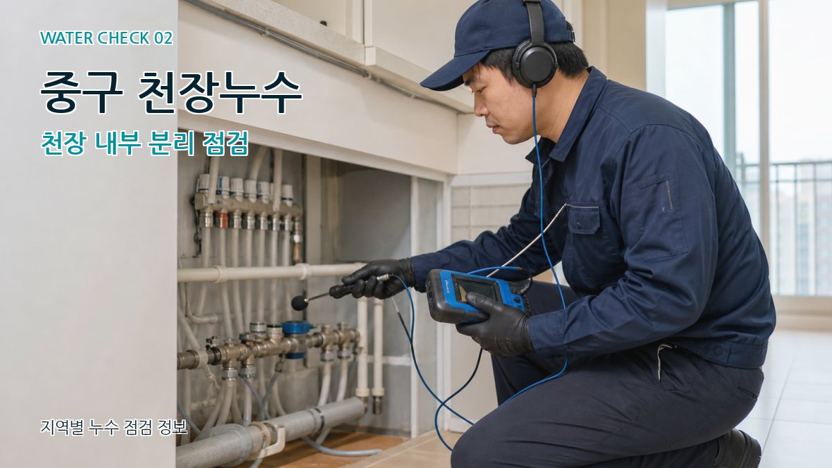 중구 화장실누수 누수탐지 이미지