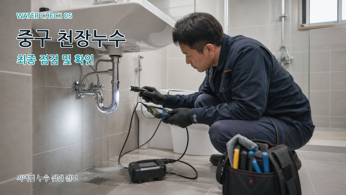 중구 누수공사 누수탐지 이미지