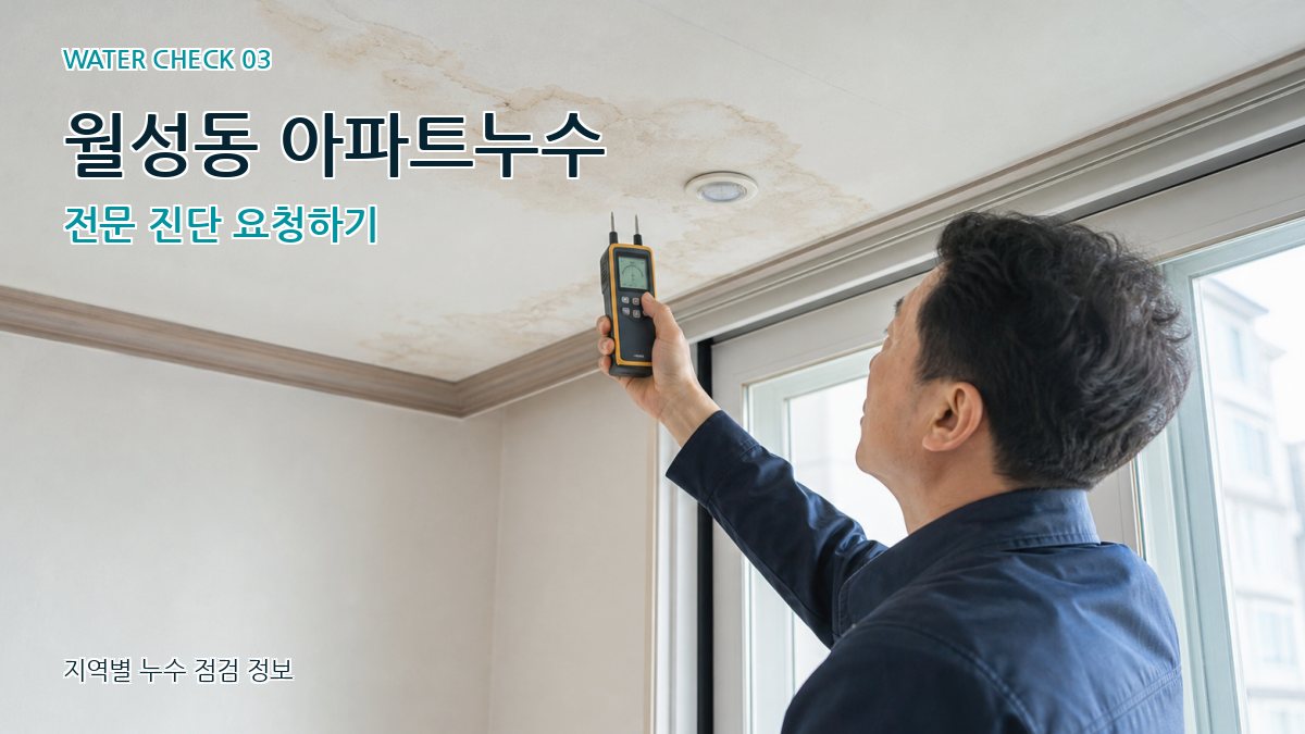 월성동 아파트누수 전문 진단 요청하기