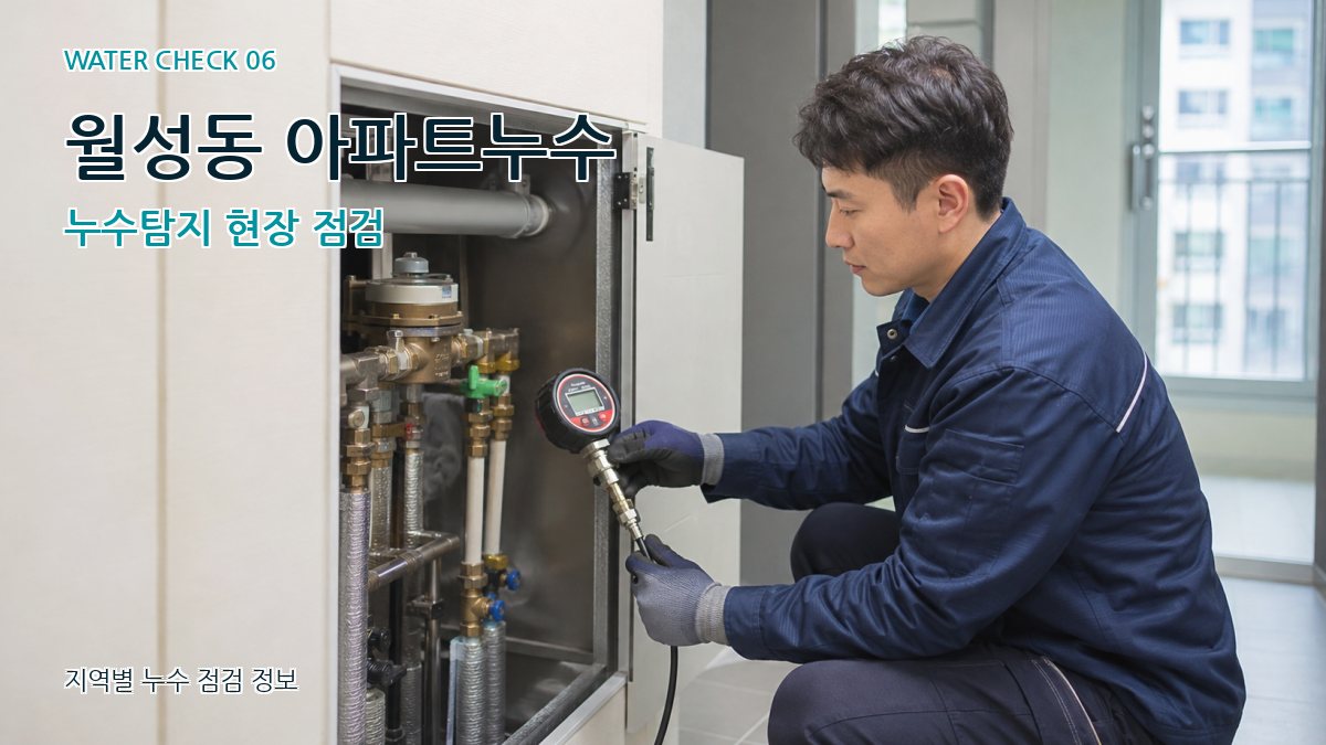 월성동 아파트누수 누수탐지 현장 점검