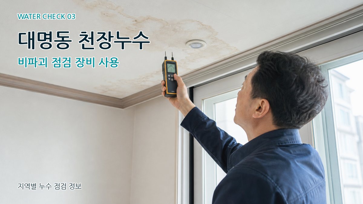 대명동 천장누수 누수탐지 이미지
