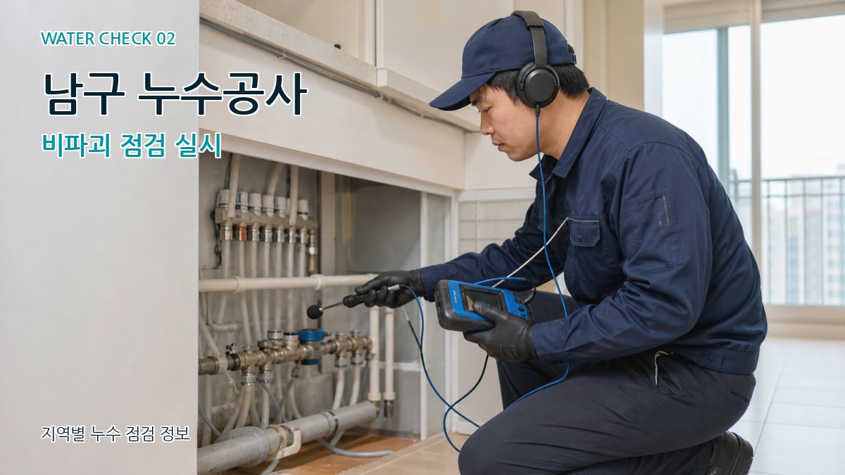 남구 화장실누수 누수탐지 이미지