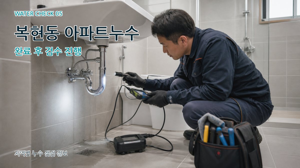 복현동 누수공사 누수탐지 이미지