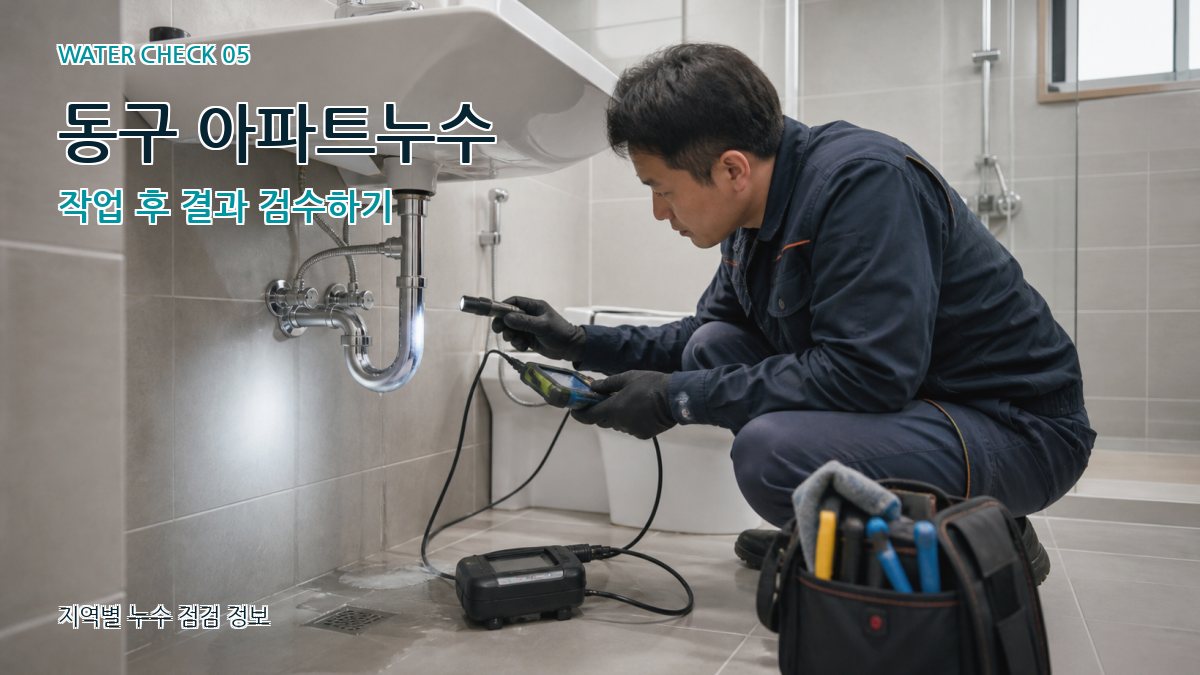 동구 누수공사 누수탐지 이미지