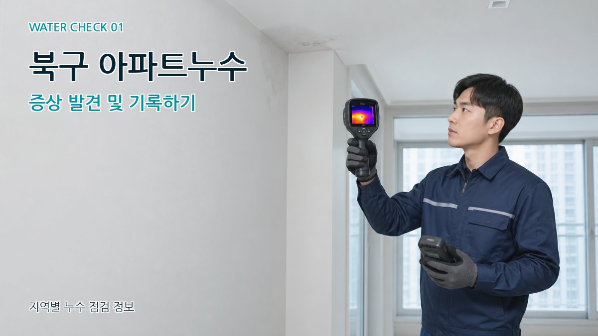 북구 아파트누수 누수탐지 이미지