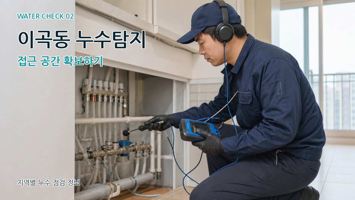이곡동 화장실누수 누수탐지 이미지