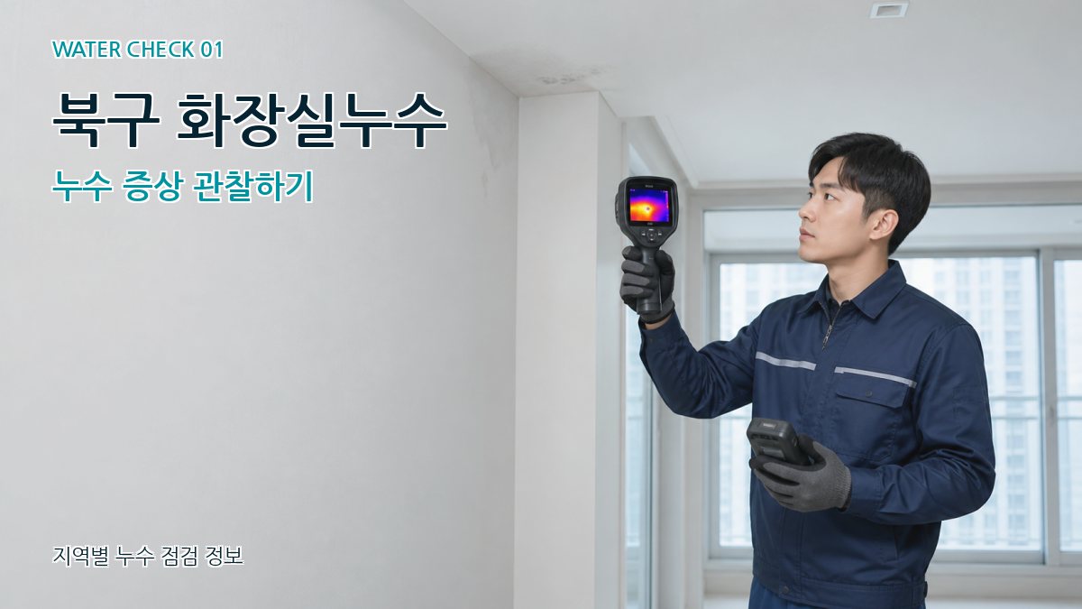 북구 화장실누수 누수 증상 관찰하기
