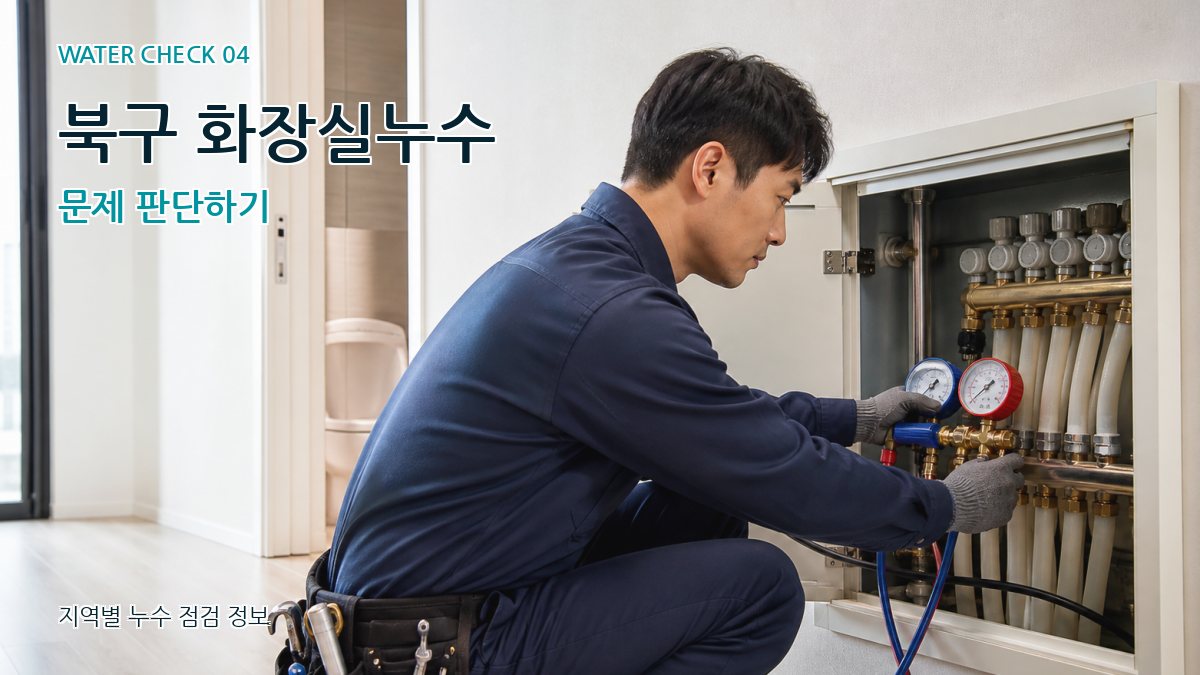 북구 화장실누수 문제 판단하기