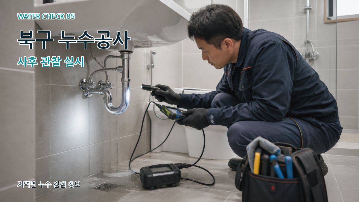 북구 누수공사 누수탐지 이미지