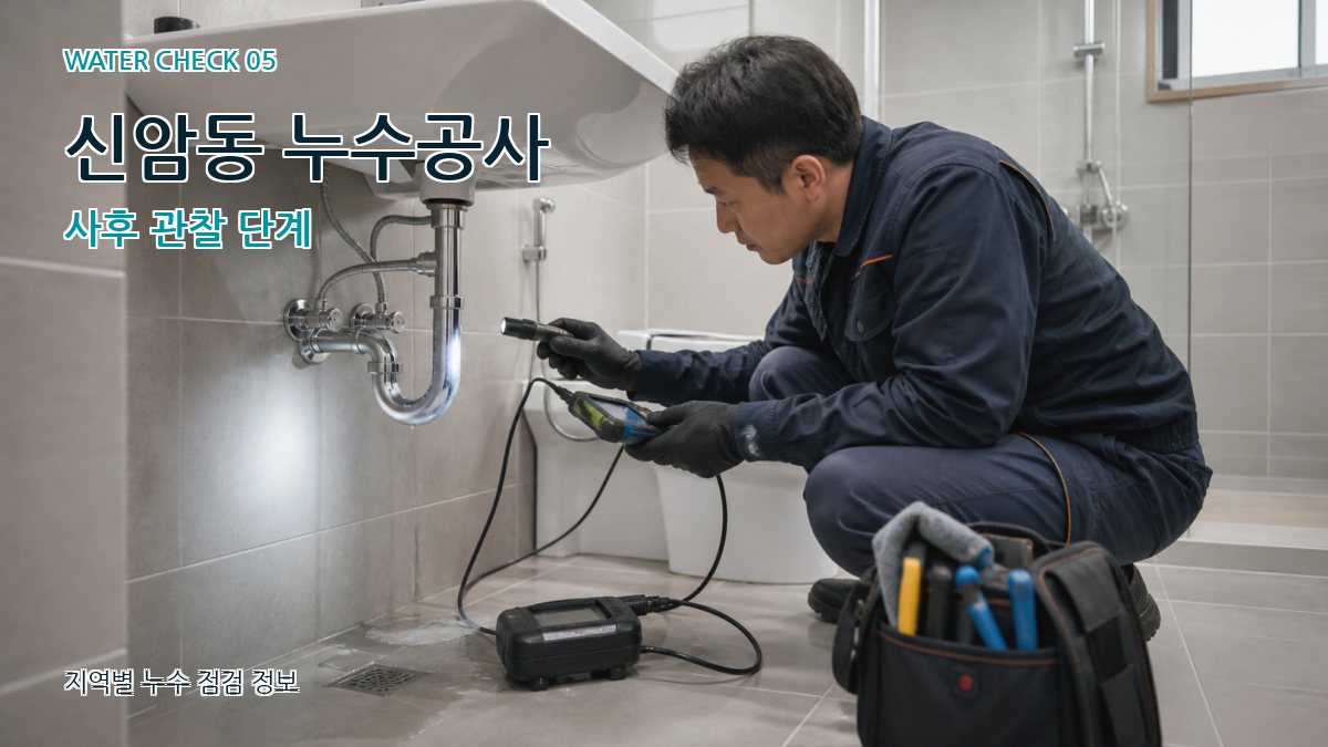 신암동 누수공사 누수탐지 이미지