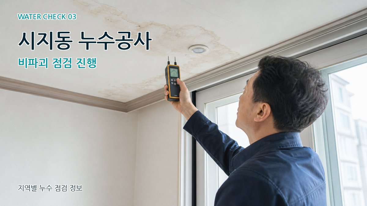 시지동 천장누수 누수탐지 이미지