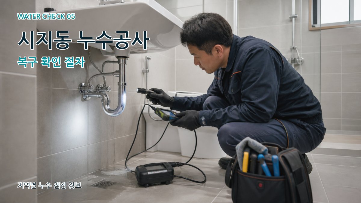 시지동 누수공사 누수탐지 이미지