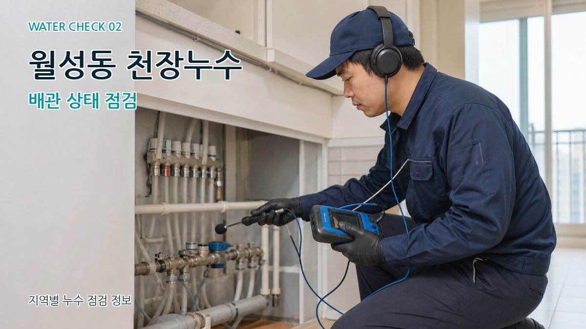 월성동 화장실누수 누수탐지 이미지