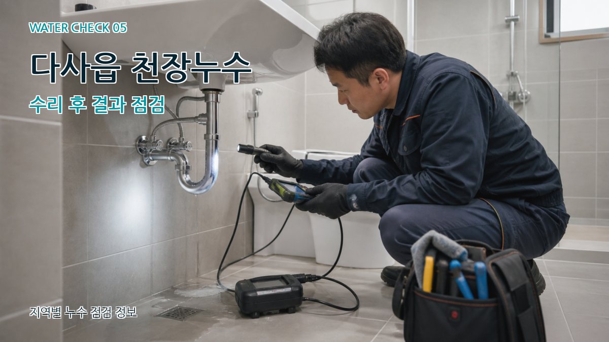 다사읍 누수공사 누수탐지 이미지