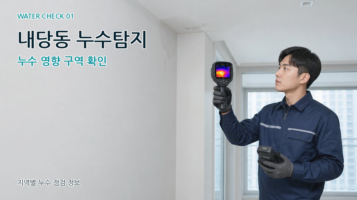 내당동 아파트누수 누수탐지 이미지
