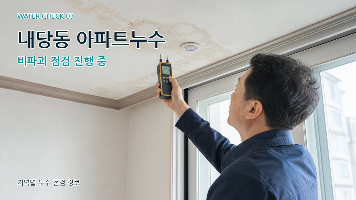 내당동 천장누수 누수탐지 이미지