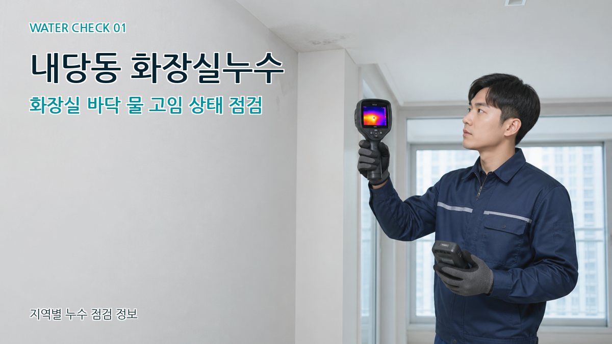 내당동 아파트누수 누수탐지 이미지