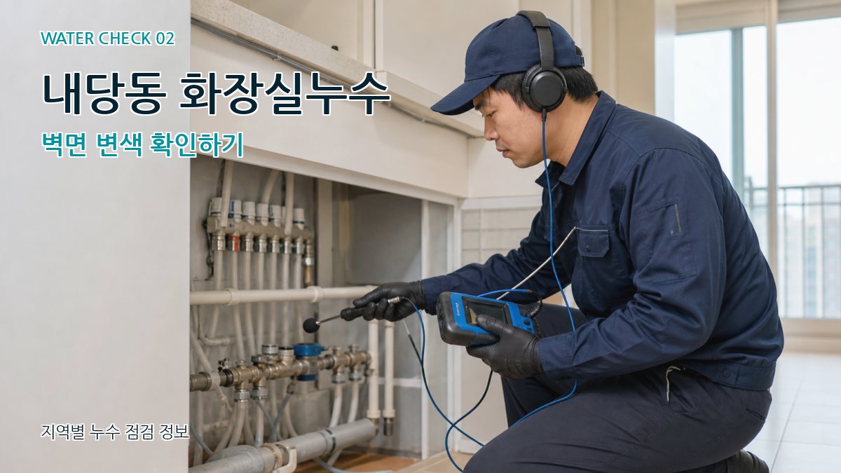 내당동 화장실누수 누수탐지 이미지
