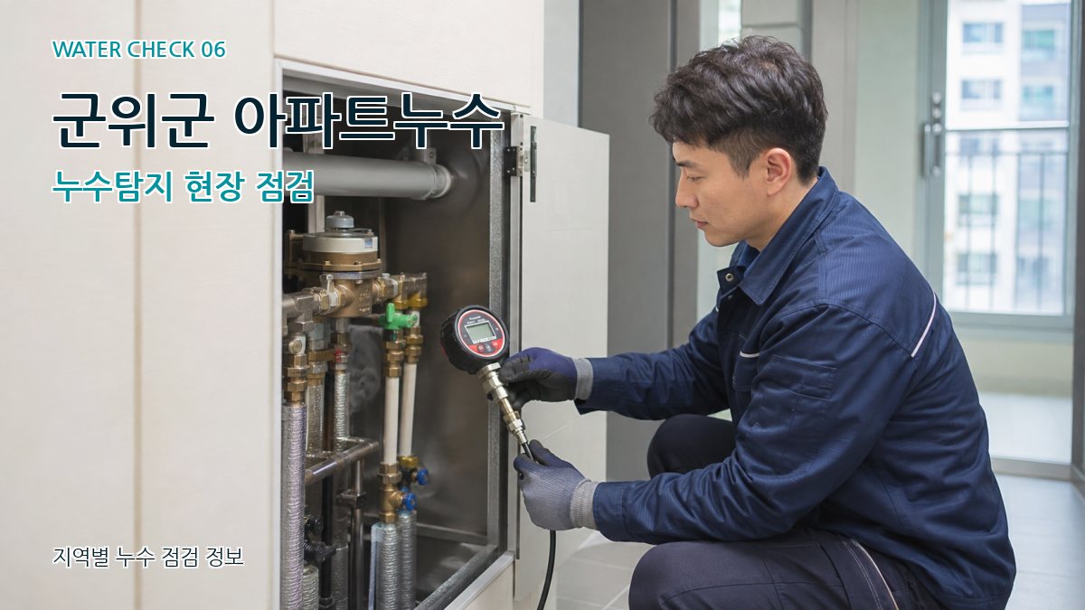 군위군 아파트누수 누수탐지 현장 점검